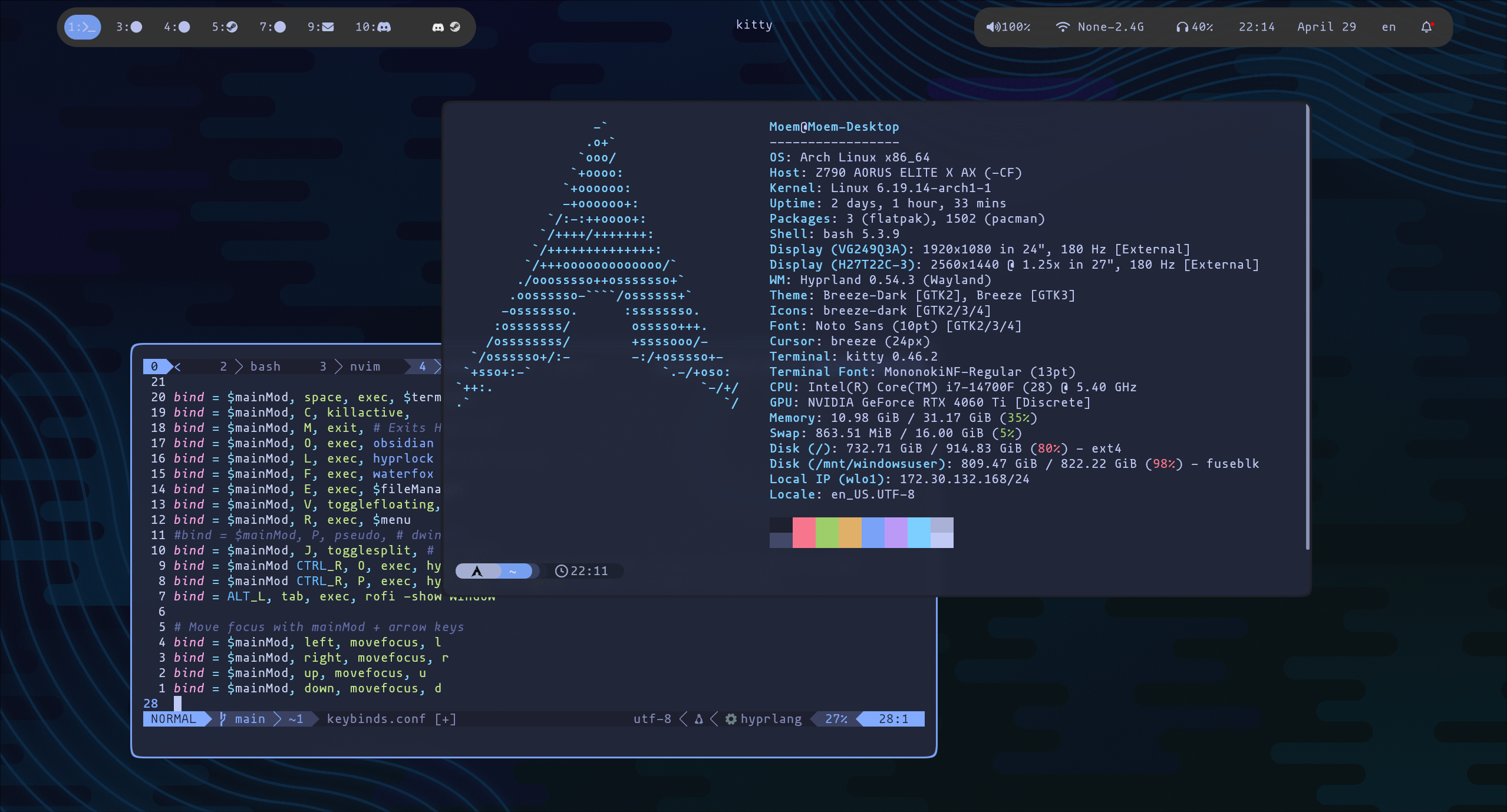 Picture of my config